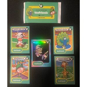 VeeFriends Willful Wizard Rare Holo 1290/2499 NSCC 2023 Gary Vee 5 Pack Cards￼